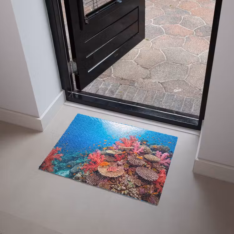 Koraalrif - Vissen - Onderwater - Tropisch - Rood Deurmat klein -sfeer5