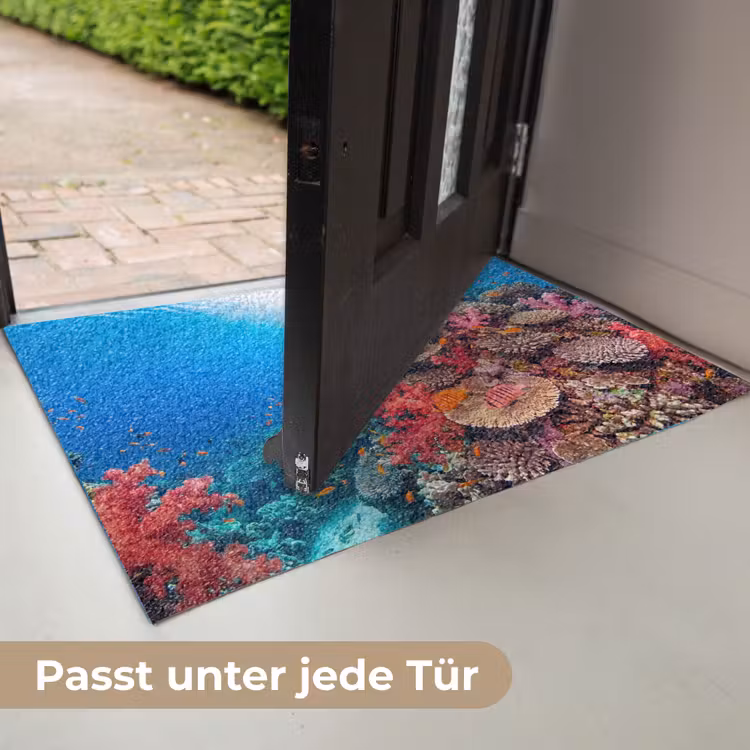 Koraalrif - Vissen - Onderwater - Tropisch - Rood Deurmat klein -USP_DE