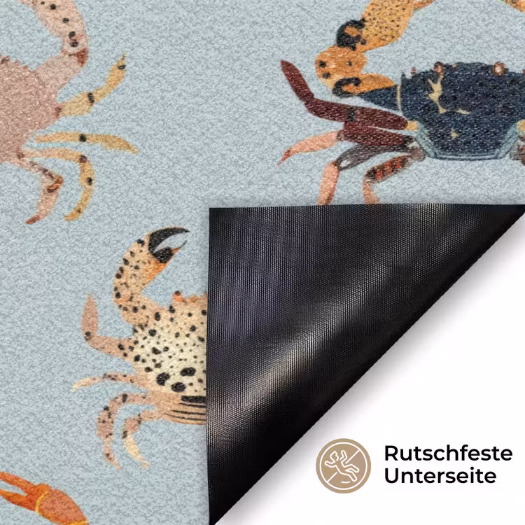 Krabben - Speels - Kleurrijk Deurmat klein 898 -antislip_DE