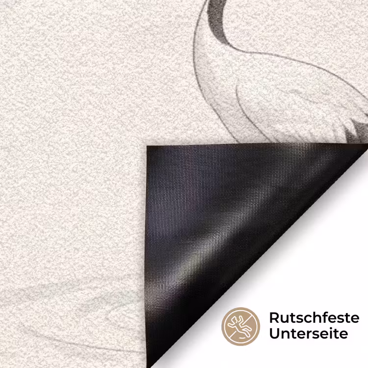 Kraanvogel - Azië - Klassiek Deurmat klein -antislip_DE