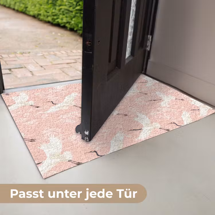 Kraanvogels - Bloesem - Roze Deurmat klein 898 -USP_DE