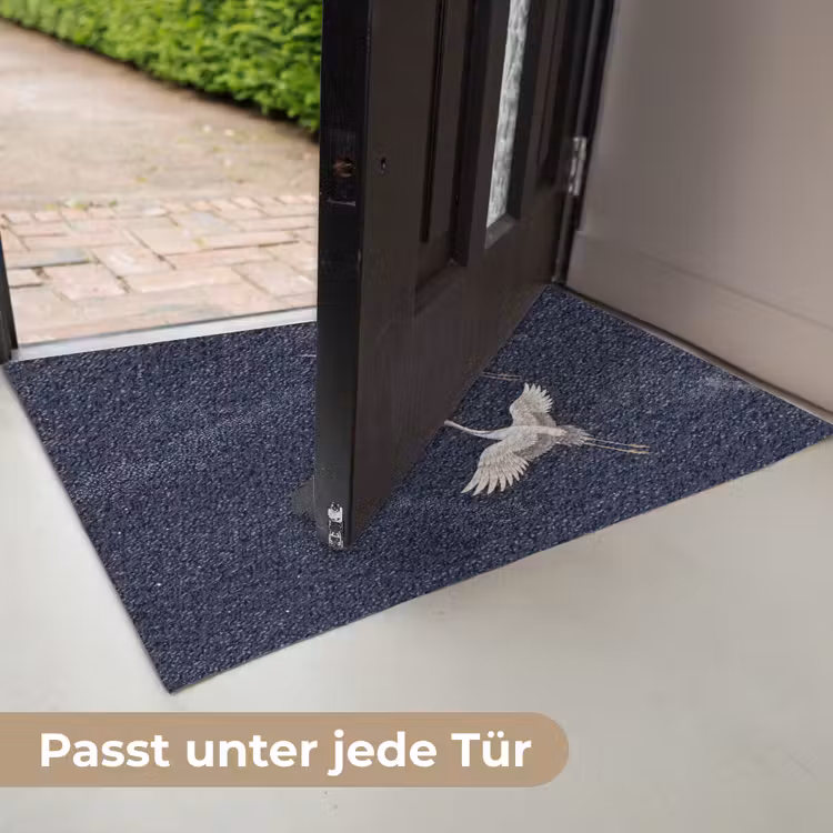 Kraanvogels - Nachthemel - Blauw Deurmat klein -USP_DE