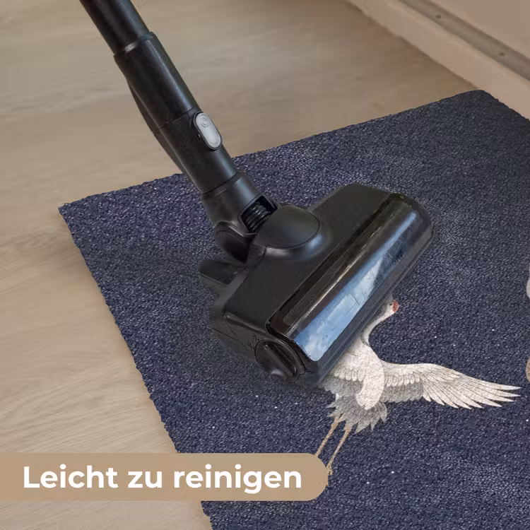 Kraanvogels - Nachthemel - Blauw Deurmat klein -reinigen_DE