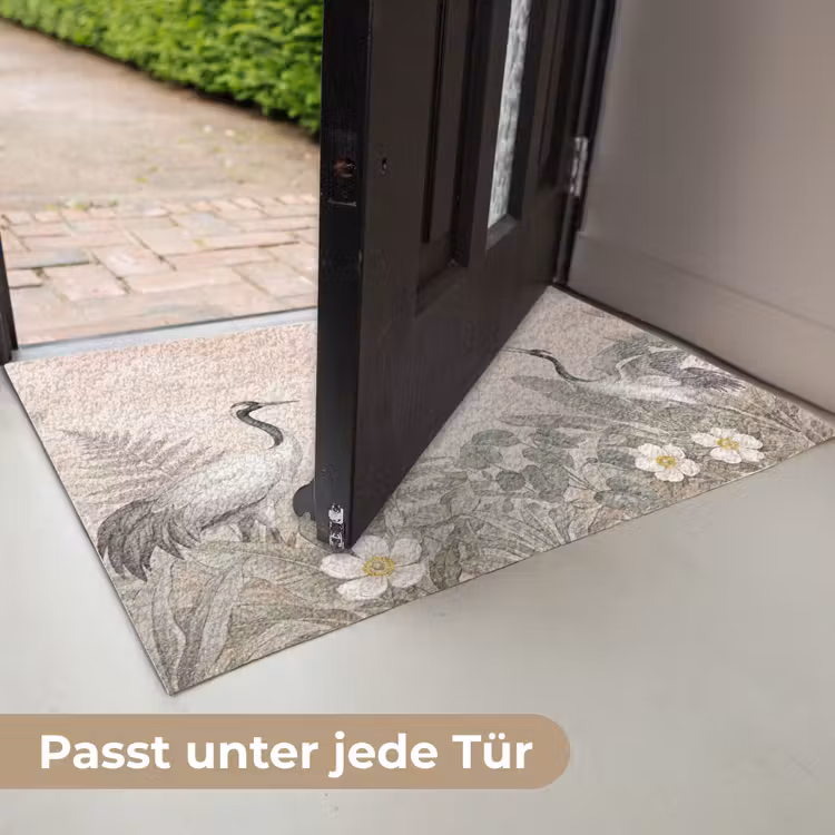Kraanvogels - Natuur - Roze Deurmat klein -USP_DE