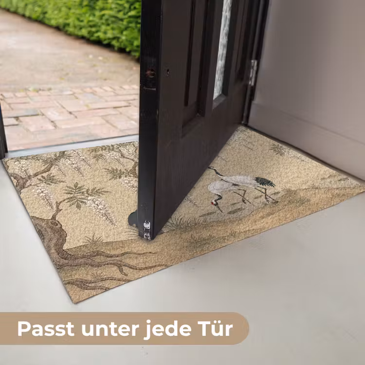 Kraanvogels - Water - Beige Deurmat klein -USP_DE