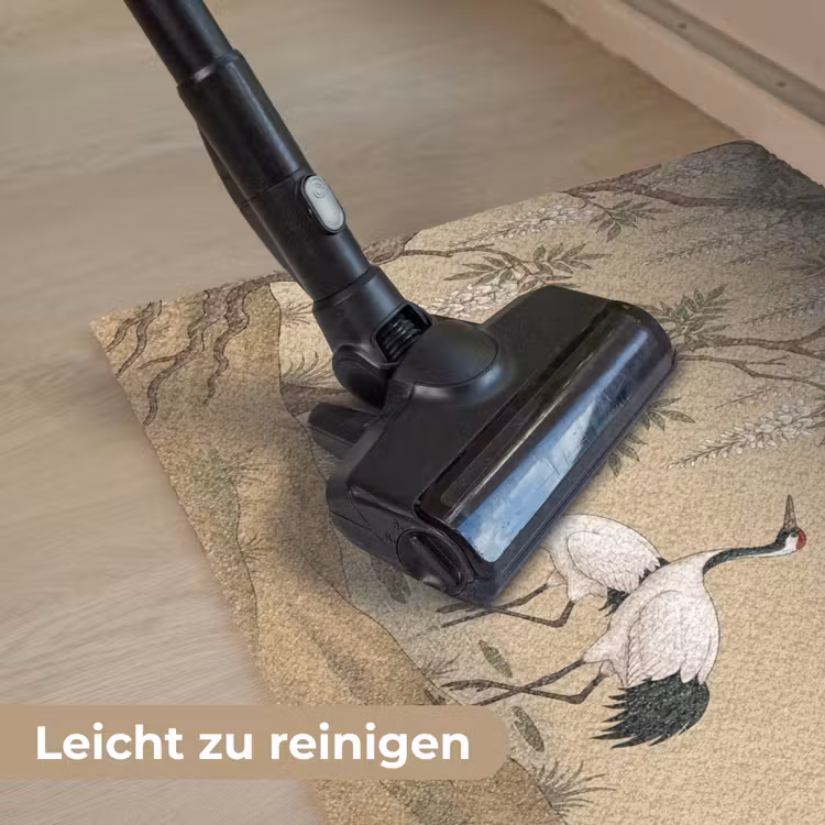 Kraanvogels - Water - Beige Deurmat klein -reinigen_DE
