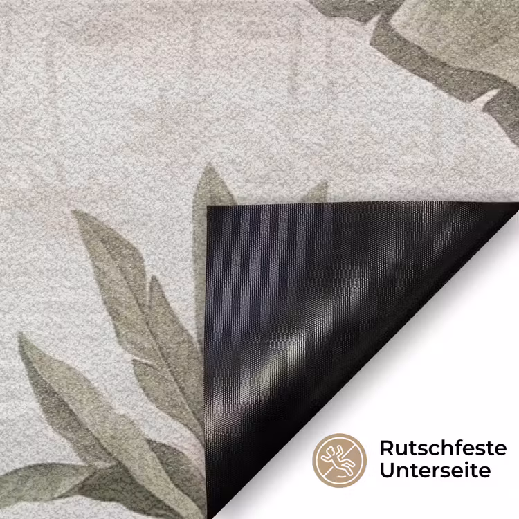 Kraanvogels - Palmbomen - Tropisch Deurmat klein -antislip_DE