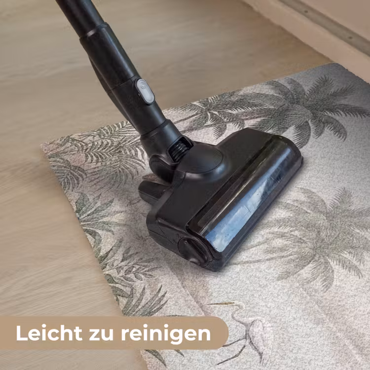 Kraanvogels - Palmbomen - Tropisch Deurmat klein -reinigen_DE