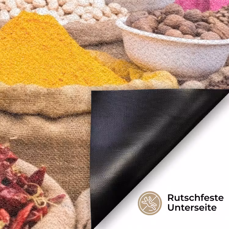 Fußmatte - Kräuter – Markt – Rosa - Kruiden - Markt - Roze Deurmat klein