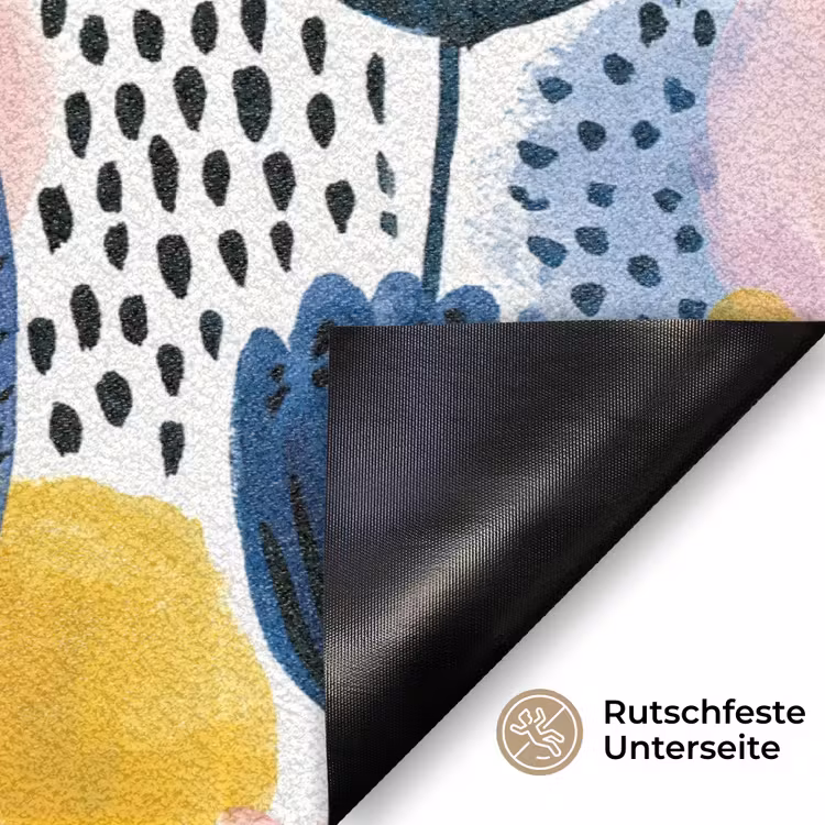Creatief - Patroon - Kleurrijk Deurmat klein 898 -antislip_DE