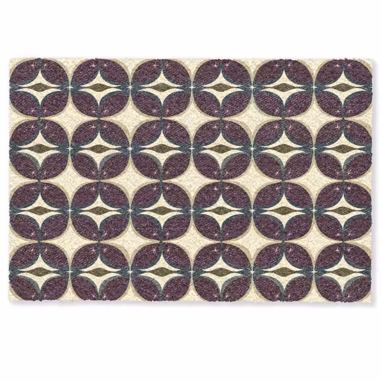 Cirkel - Retro - Kleurrijk Deurmat klein 898 -zkaufland3d
