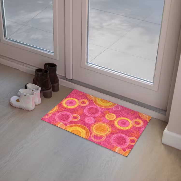 Cirkels - Design - Kleurrijk Deurmat klein 898 -sfeer3