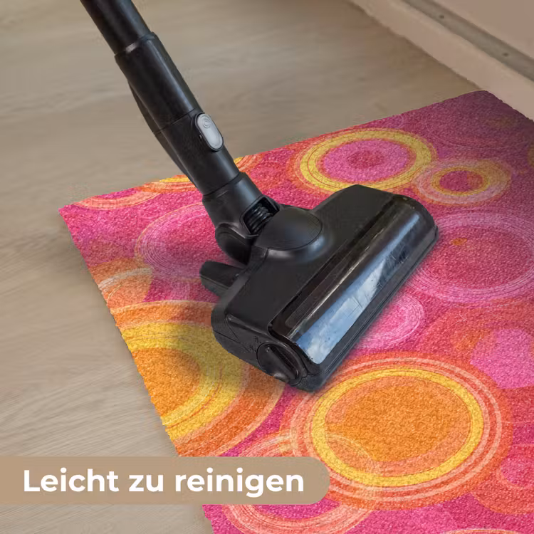Cirkels - Design - Kleurrijk Deurmat klein 898 -reinigen_DE