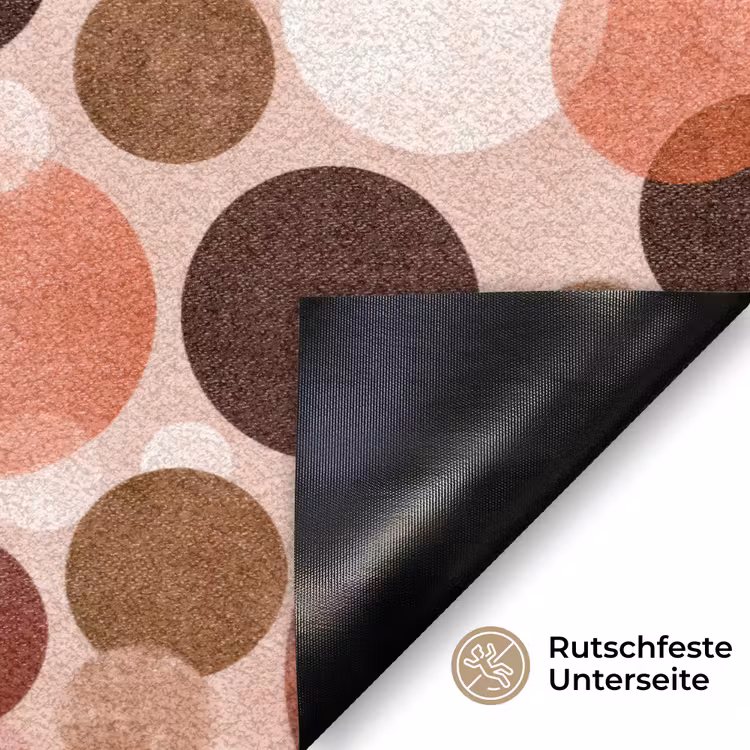 Cirkels - Modern - Kleurrijk Deurmat klein 898 -antislip_DE