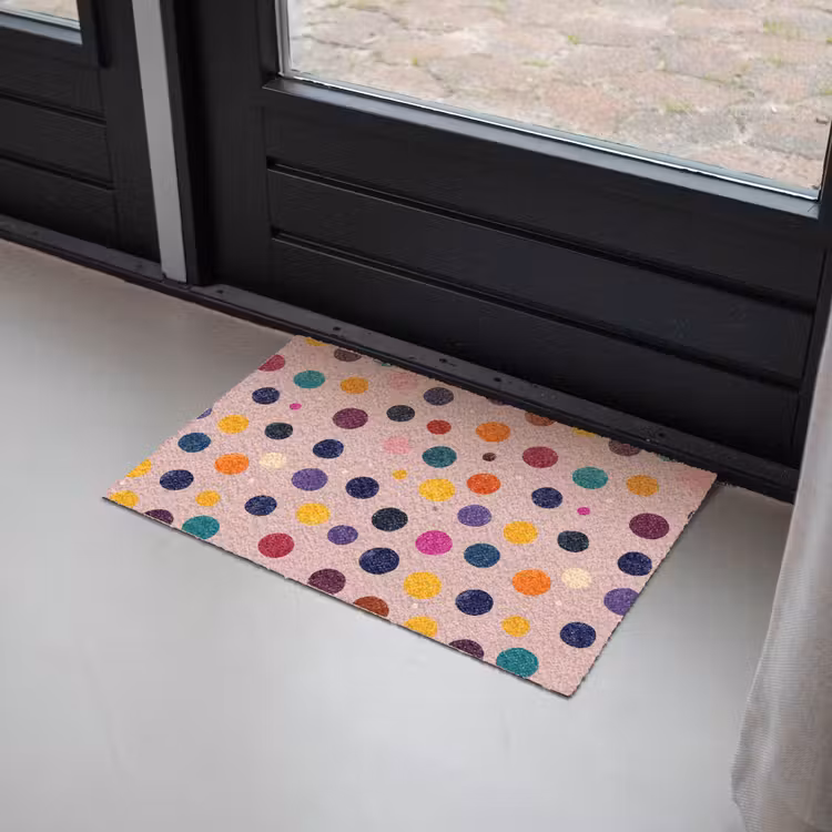 Cirkels - Patroon - Kleurrijk Deurmat klein 898 -sfeer2