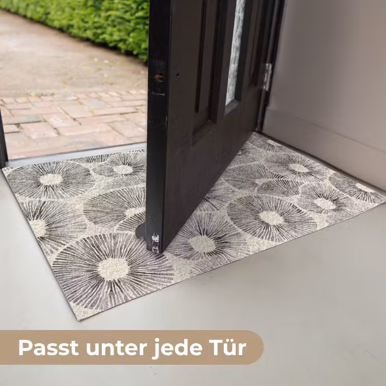 Cirkels - Patroon - Zwart Deurmat klein 898 -USP_DE