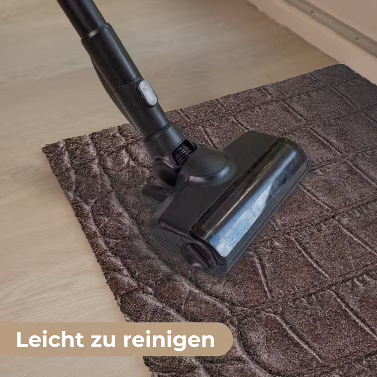 Krokodil - Leer - Bruin Deurmat klein -reinigen_DE