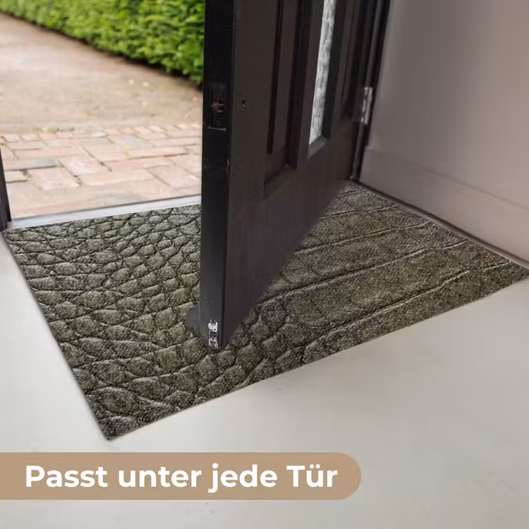 Krokodillenleer - Structuur - Groen Deurmat klein -USP_DE
