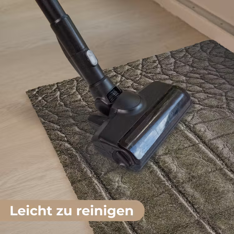Krokodillenleer - Structuur - Groen Deurmat klein -reinigen_DE