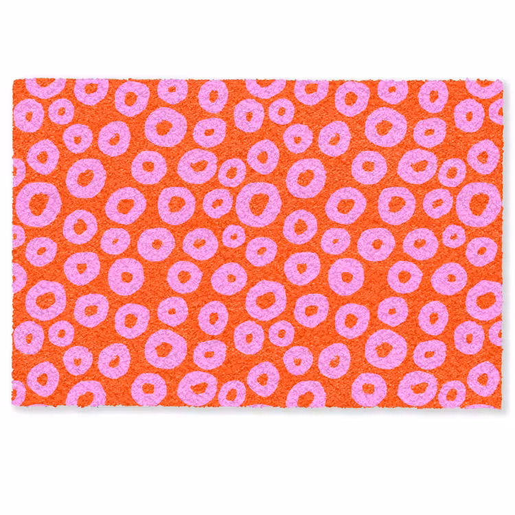 Rondjes - Roze - Rood Deurmat klein 898 -zkaufland3d