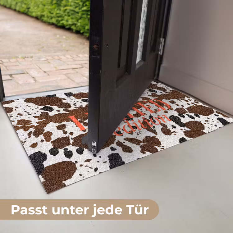 Koeienprint - Limited edition - Rood Deurmat klein -USP_DE