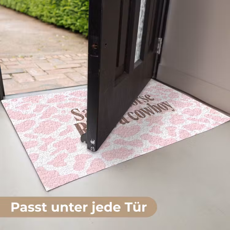 Koeienprint - Roze - Cowboy - Horse Deurmat klein -USP_DE