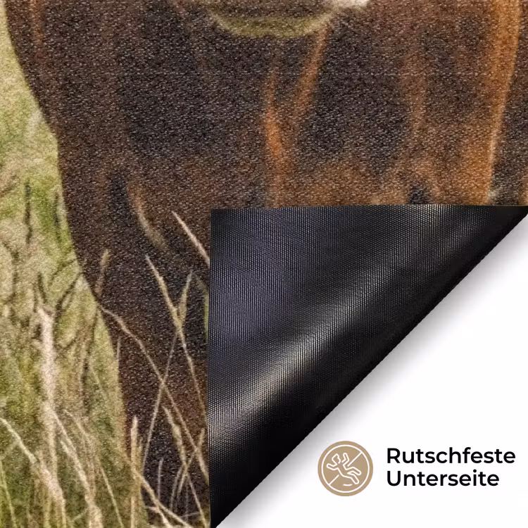 Koeien - Portret - Weide - Boerderij - Nieuwsgierig Deurmat klein -antislip_DE