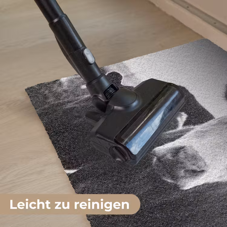 Koeien - Zwart - Wit Deurmat klein -reinigen_DE
