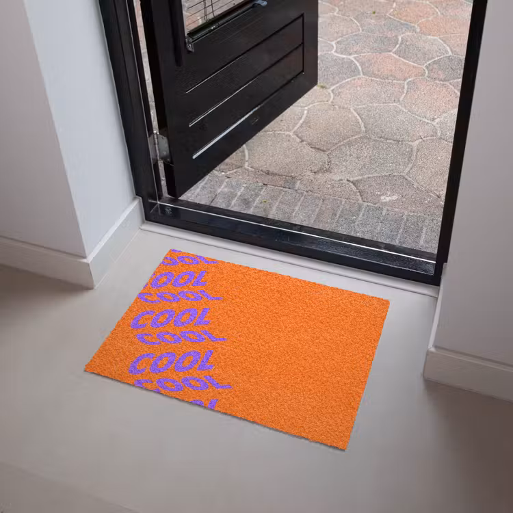 Cool - Paars - Oranje Deurmat klein -sfeer5