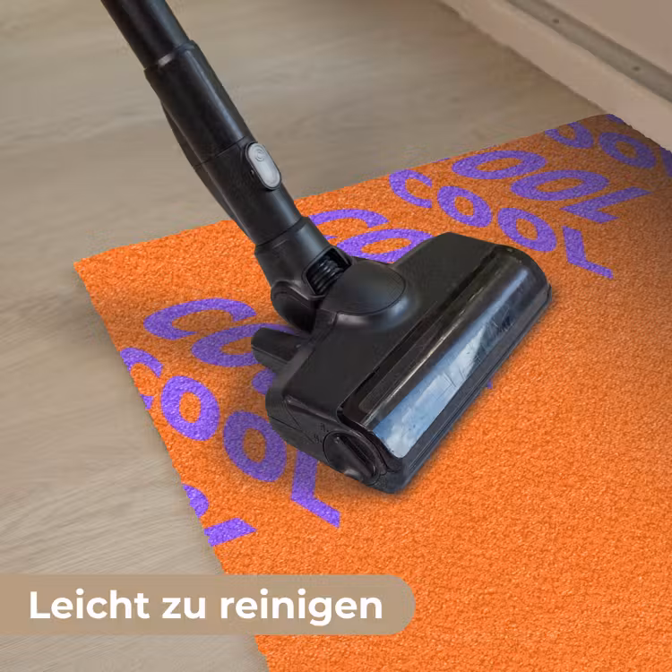 Cool - Paars - Oranje Deurmat klein -reinigen_DE