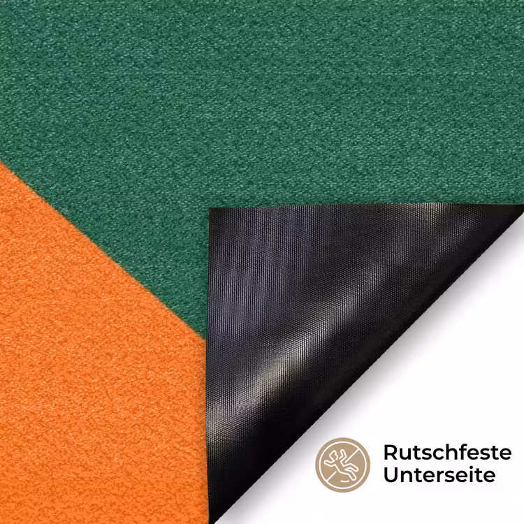 Cool - Oranje - Groen Deurmat klein -antislip_DE