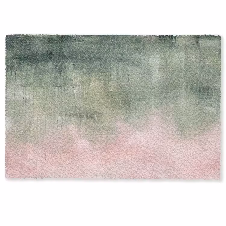 Fußmatte - Kunst – Abstrakt – Modern – Grün – Rosa - Kunst - Abstract - Modern - Groen - Roze Deurmat klein