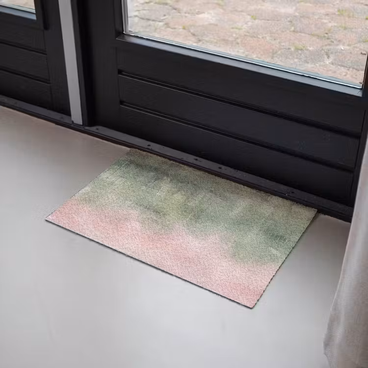 Fußmatte - Kunst – Abstrakt – Modern – Grün – Rosa - Kunst - Abstract - Modern - Groen - Roze Deurmat klein
