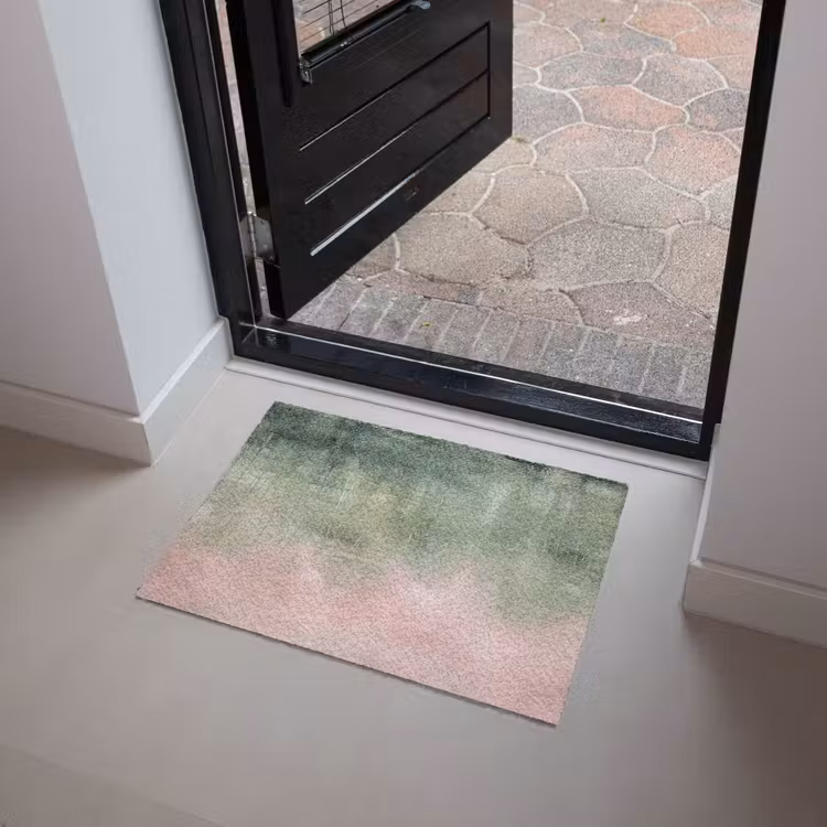 Fußmatte - Kunst – Abstrakt – Modern – Grün – Rosa - Kunst - Abstract - Modern - Groen - Roze Deurmat klein