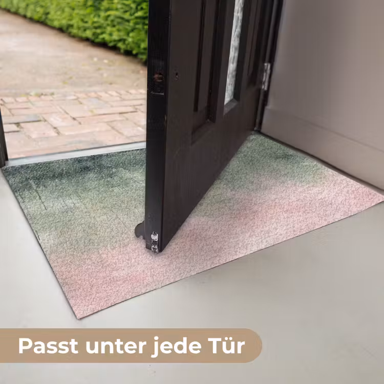 Fußmatte - Kunst – Abstrakt – Modern – Grün – Rosa - Kunst - Abstract - Modern - Groen - Roze Deurmat klein