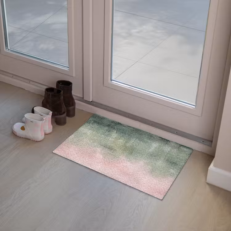 Fußmatte - Kunst – Abstrakt – Modern – Grün – Rosa - Kunst - Abstract - Modern - Groen - Roze Deurmat klein