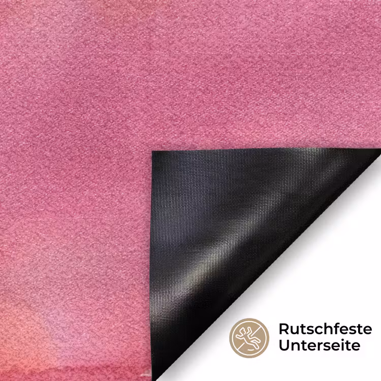 Fußmatte - Kunst – Fließend – Übergänge – Orange - Kunst - Vloeiend - Overgangen - Oranje Deurmat klein