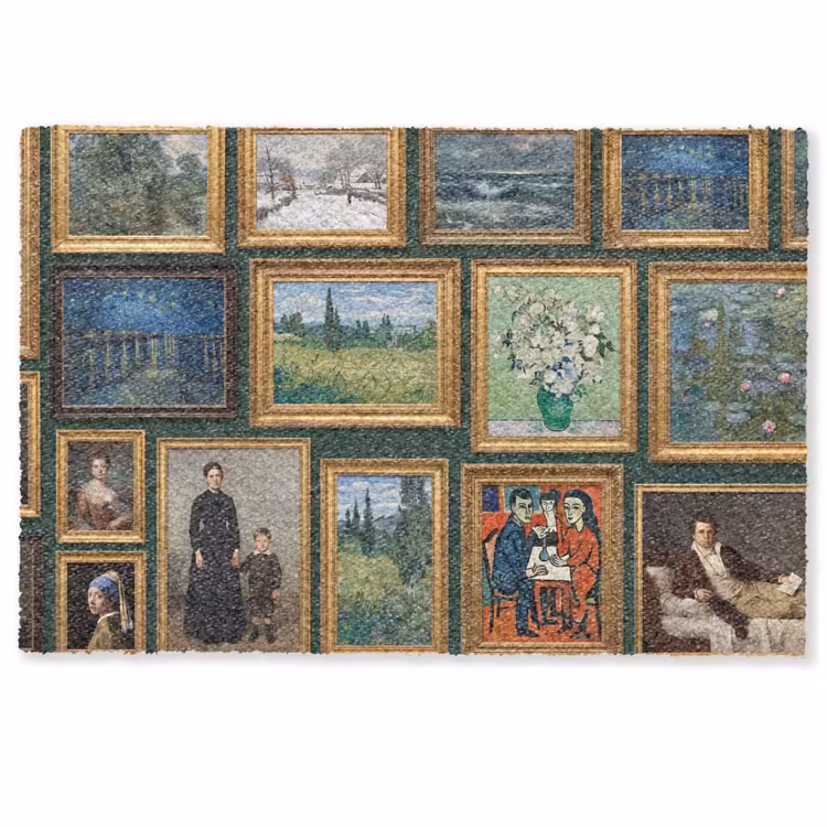 Kunst - Schilderijen - Collectie - Klassiek - Groen Deurmat klein -zkaufland3d