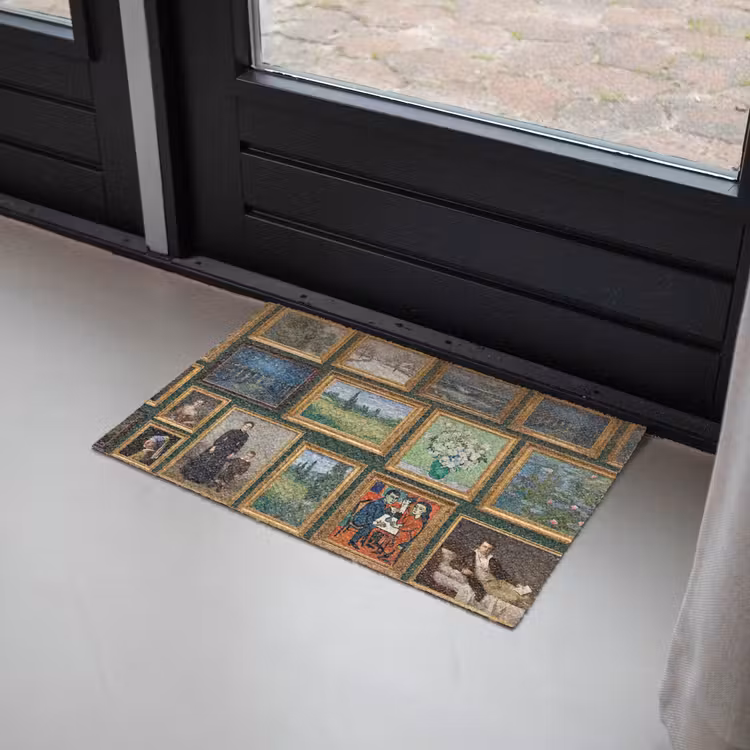 Kunst - Schilderijen - Collectie - Klassiek - Groen Deurmat klein -sfeer2
