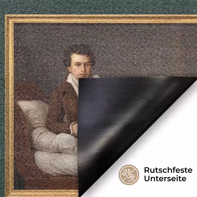 Kunst - Schilderijen - Collectie - Klassiek - Groen Deurmat klein -antislip_DE