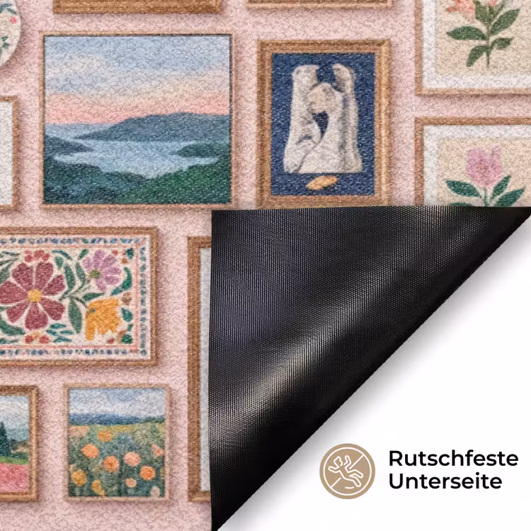 Kunst - Collectie - Decoratie - Modern - Kleurrijk Deurmat klein -antislip_DE