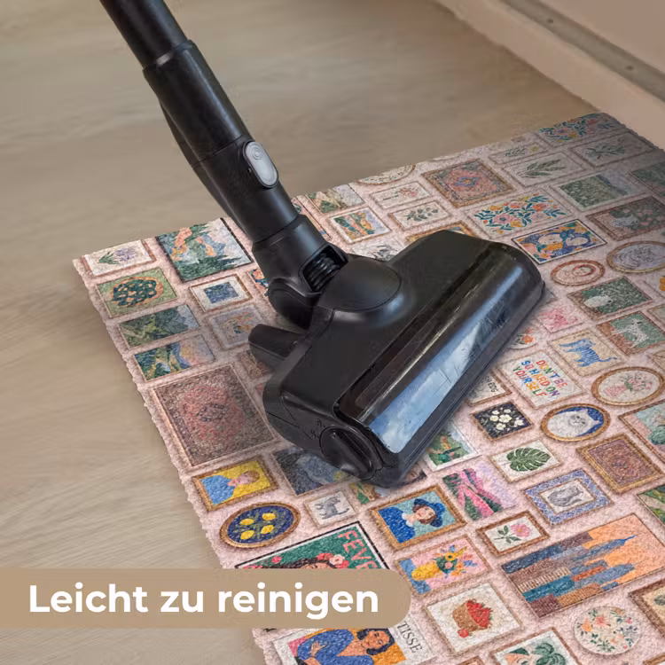 Kunst - Collectie - Decoratie - Modern - Kleurrijk Deurmat klein -reinigen_DE