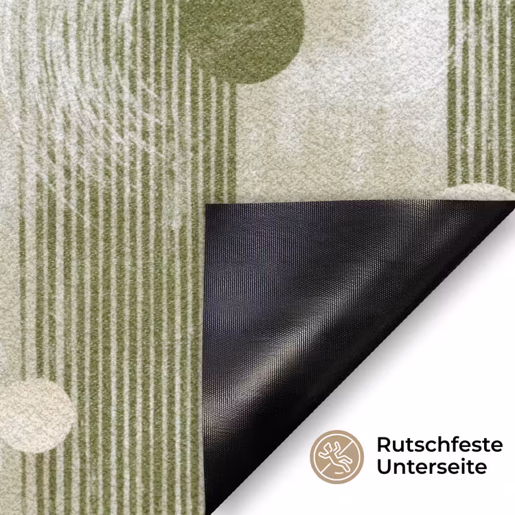 Artistiek - Modern - Groen Deurmat klein 898 -antislip_DE