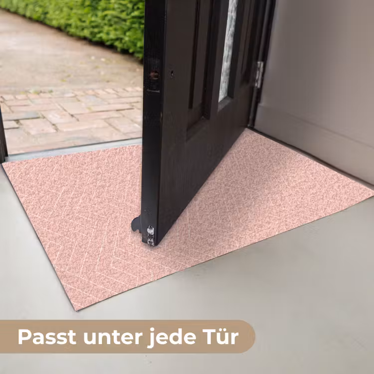 Zalmroze - Strepen - Patroon Deurmat klein 898 -USP_DE