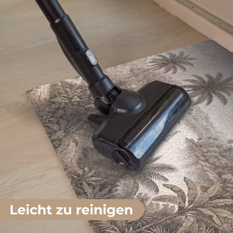 Landschap - Rivier - Boot - Tropisch - Vintage Deurmat klein -reinigen_DE