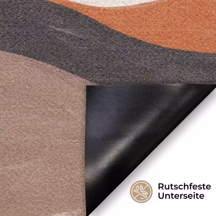 Landschap - Heuvels - Zon - Abstract - Oranje Deurmat klein -antislip_DE