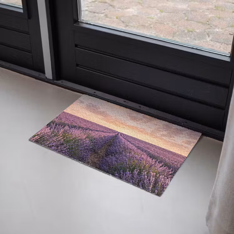 Landschap - Lavendelveld - Paars Deurmat klein -sfeer2