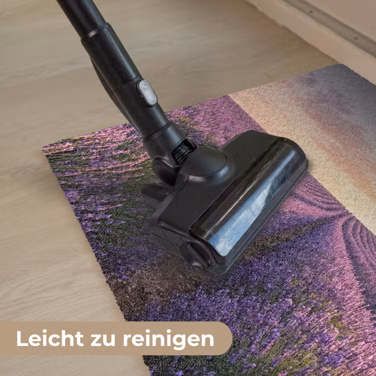 Landschap - Lavendelveld - Paars Deurmat klein -reinigen_DE