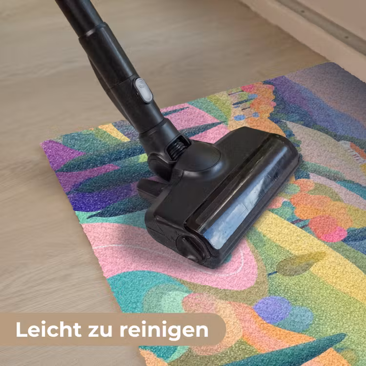 Landschap - Paars - Pastel - Huizen Deurmat klein -reinigen_DE