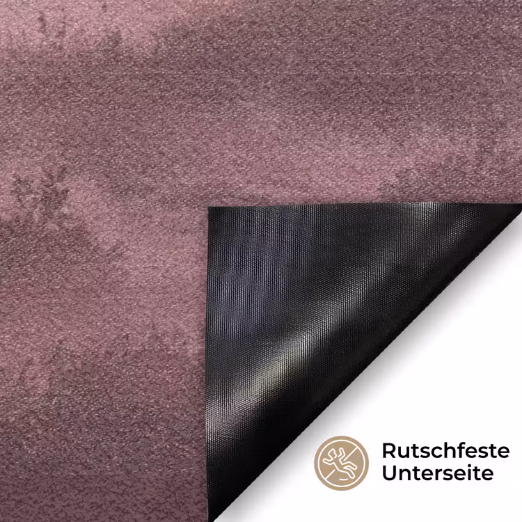 Landschap - Mistig - Roze Deurmat klein -antislip_DE